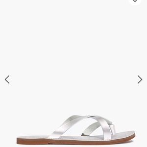 Madewell Boardwalk Sandals in Silver. Size 10